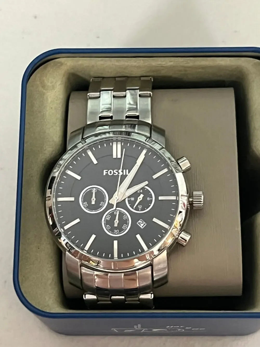 Fossil BQ1278IE Men's 3-Subdial Chronograph Watch